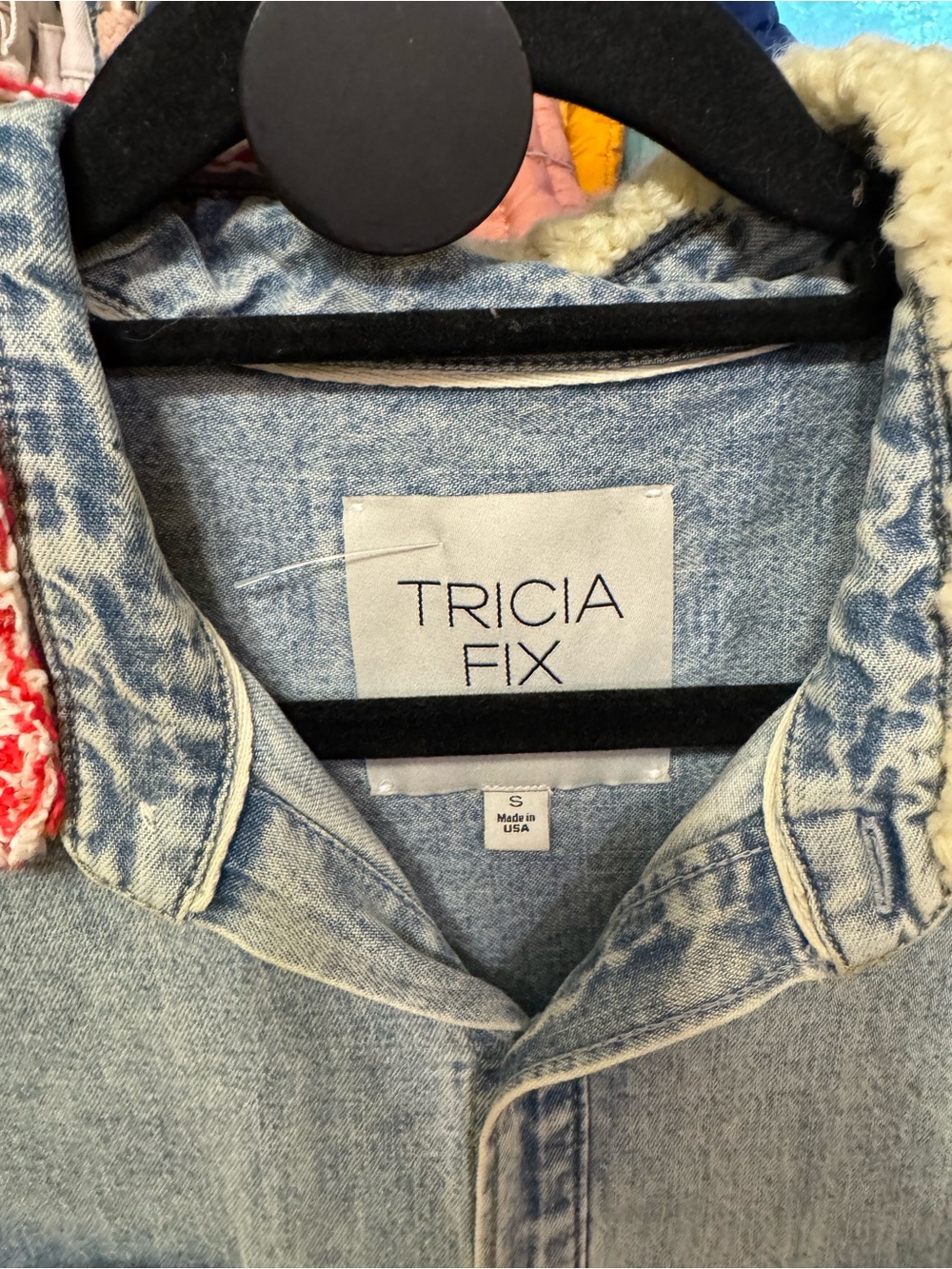 NWOT Free People Tricia Fix Freddie Denim Maxi Shirt - denim blue black - Small - Picture 13 of 13